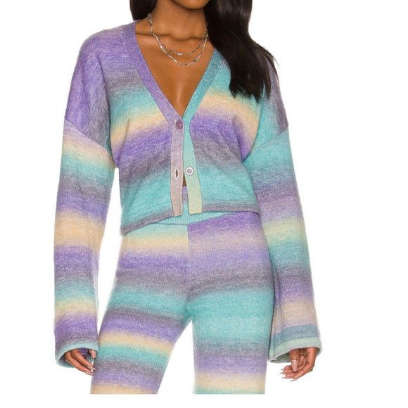 Beach Riot Sweaters - Beach Riot Judith Cardigan Sweater in Pastel Size XS